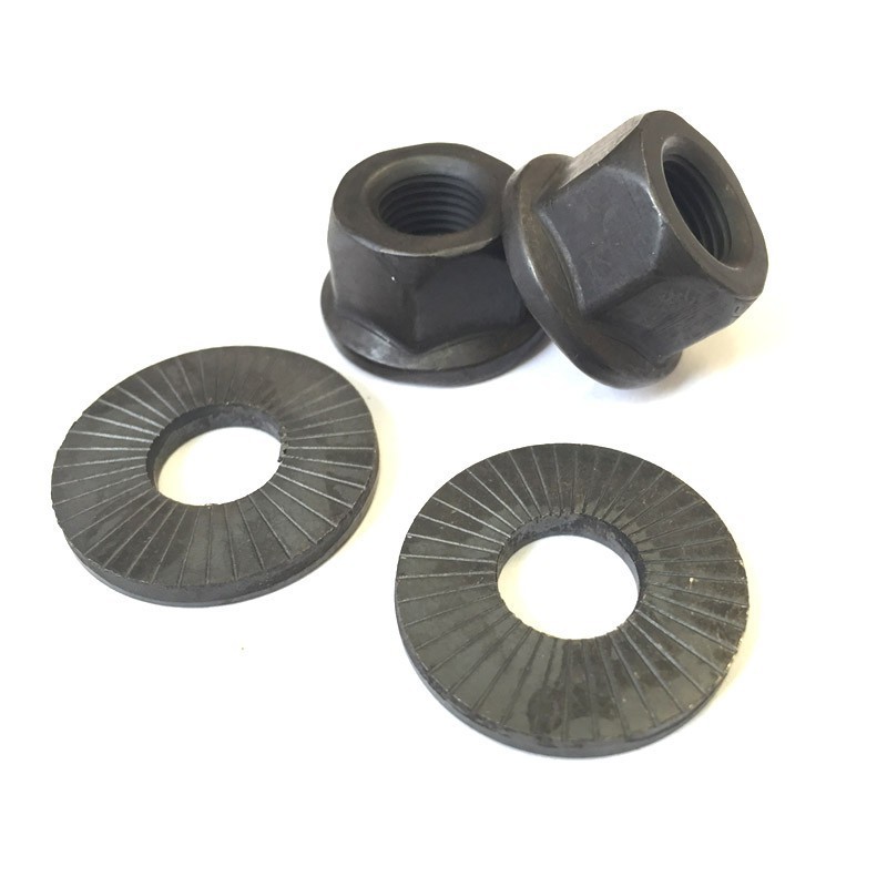 PAIRE D'ECROUS CROMO RANT PARTY ON V2 10 MM NOIR